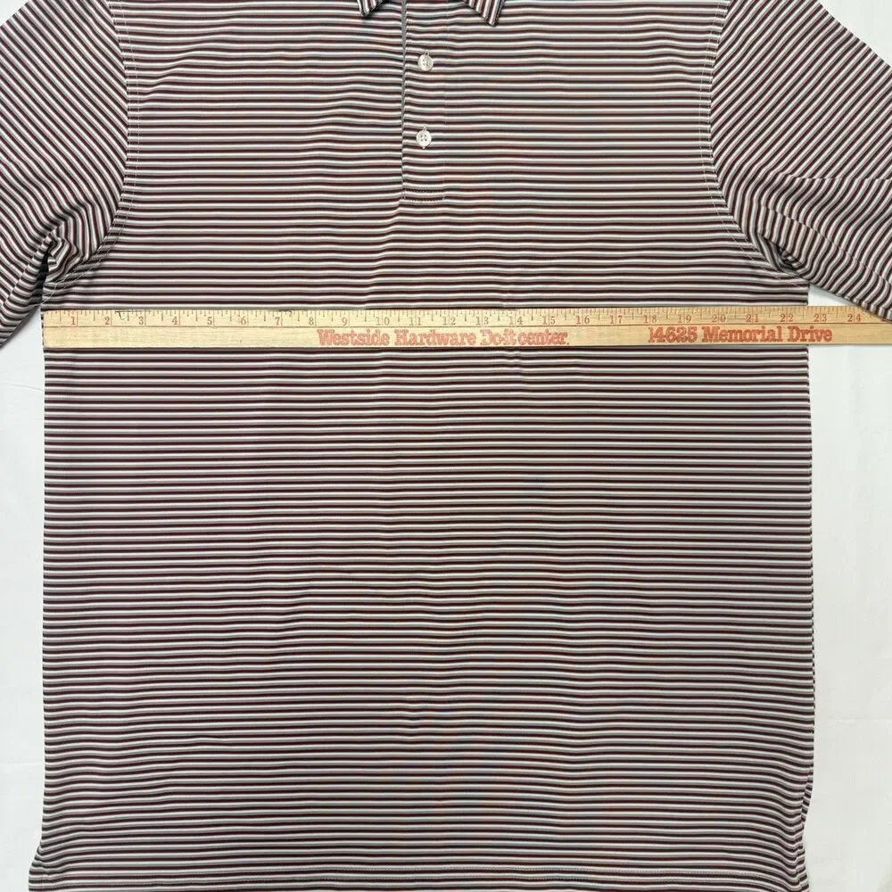 Lot of 2 Southern Tide Men's Large The Skipjack Polo Short Sleeve Stripes